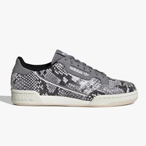 Adidas continental 80 in grey snake print